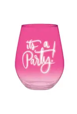 Angle/Faire Jumbo Stemless Wine Glass - It's A Party
