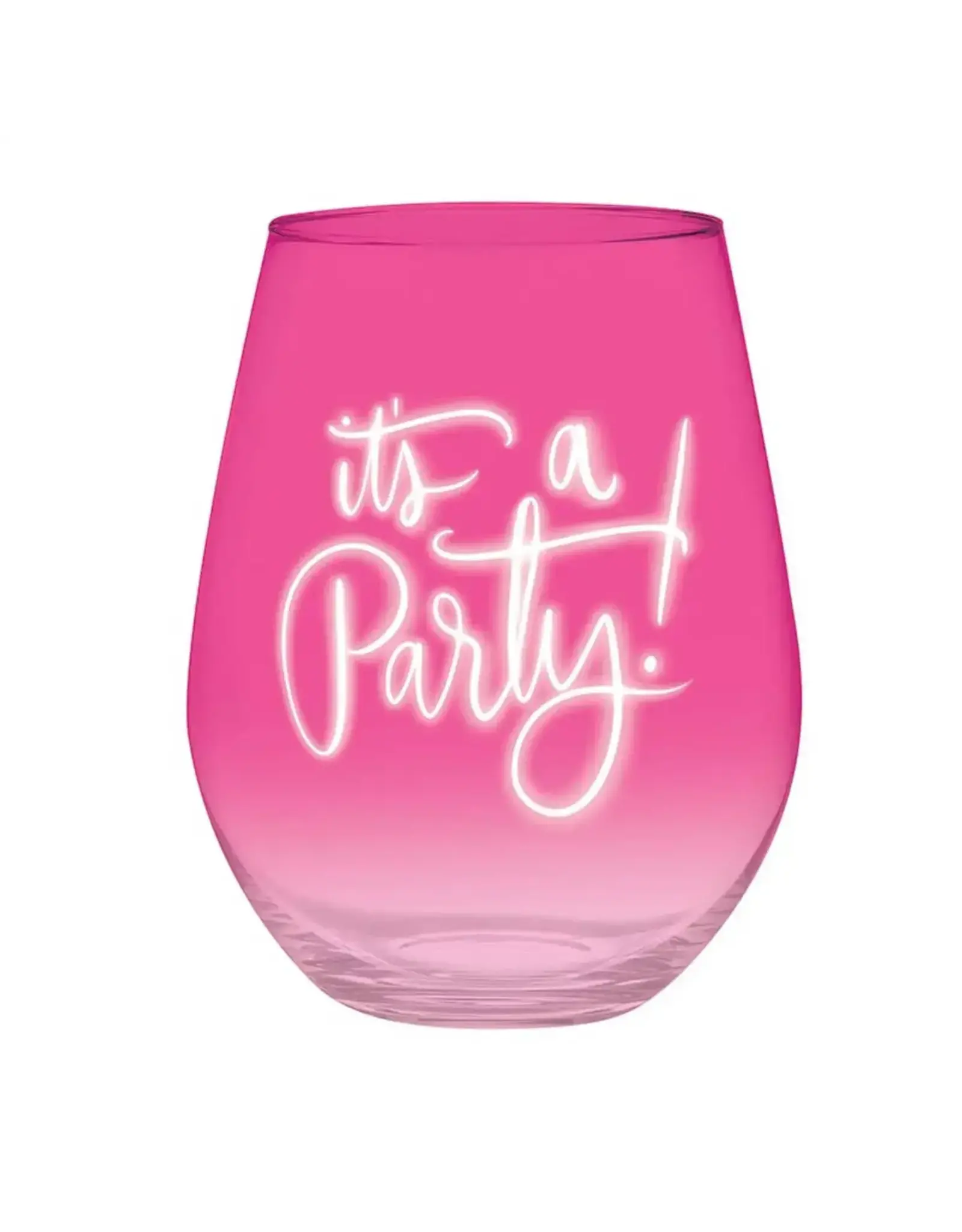 Angle/Faire Jumbo Stemless Wine Glass - It's A Party