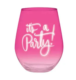 Angle/Faire Jumbo Stemless Wine Glass - It's A Party
