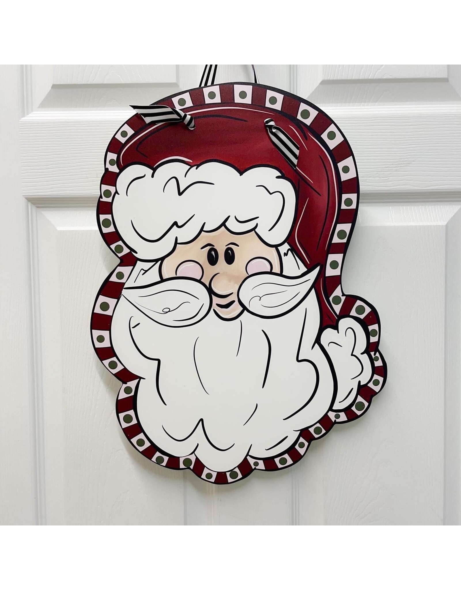 Allison Santos Art Santa Door Hanger