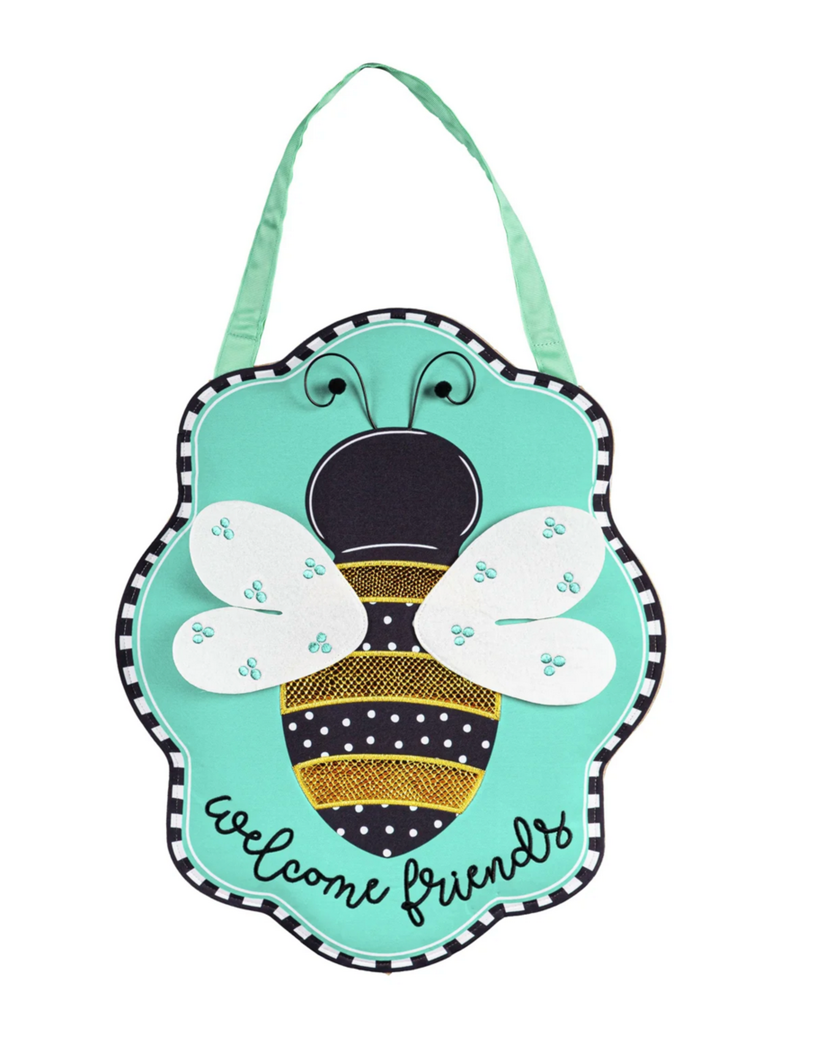Evergreen Enterprises Buzzing Bee Welcome Door Décor