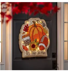 Evergreen Enterprises Tis the Season Fall Lighted Door Decor