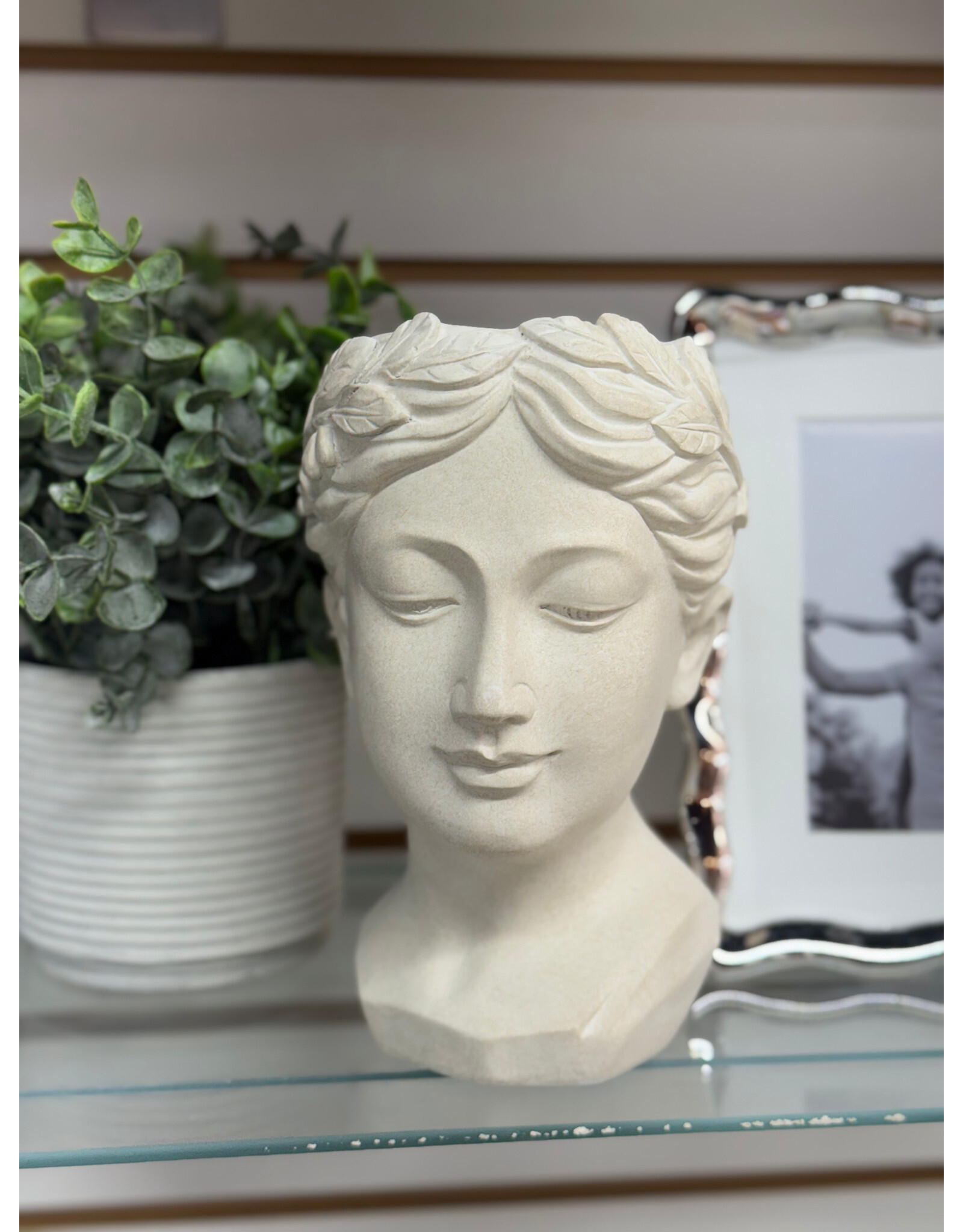 Raz Imports 8.5 Goddess Head Planter
