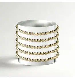 Lenny & Eva/Faire Gold Beaded Bracelets - 4mm