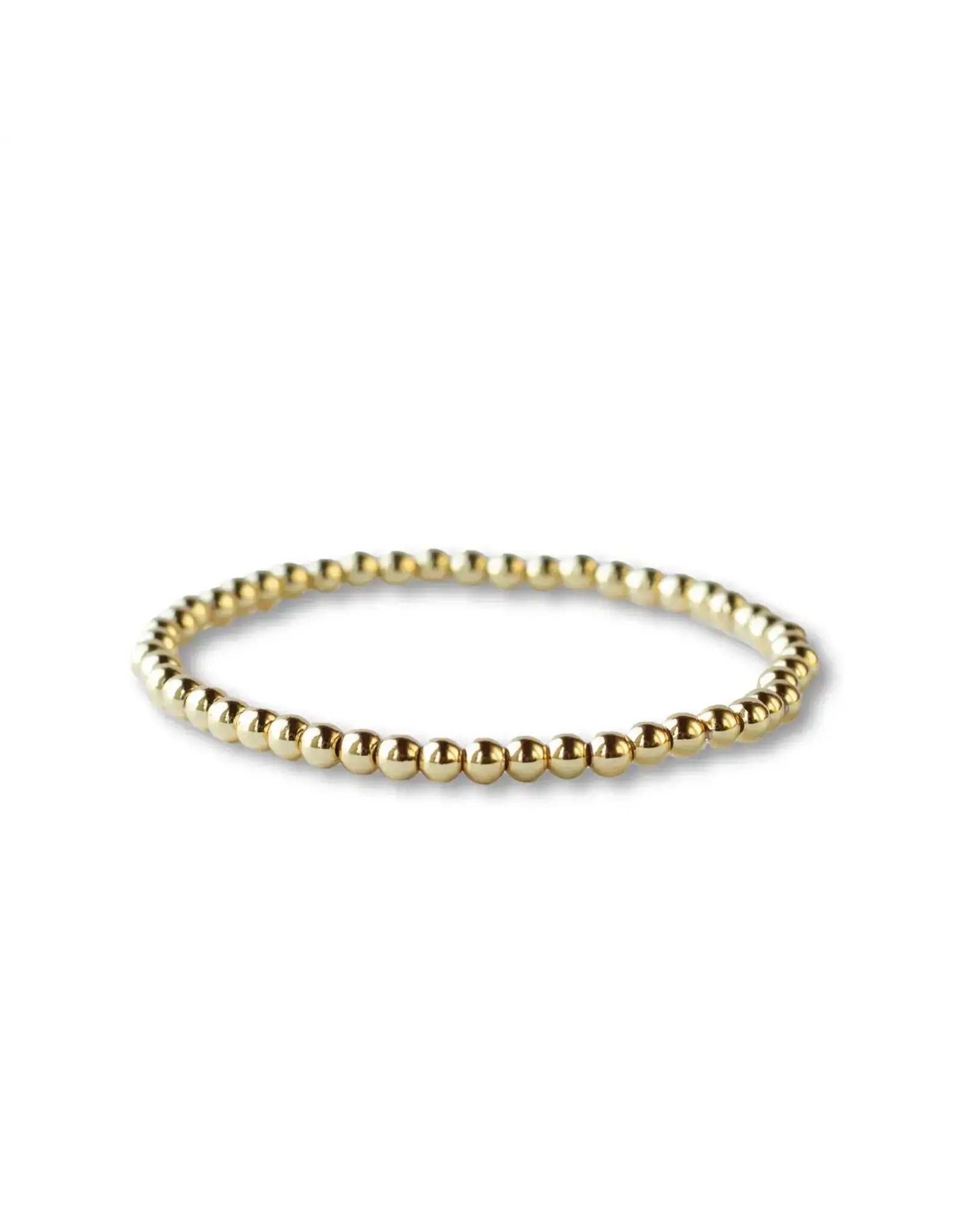 Lenny & Eva/Faire Gold Beaded Bracelets - 4mm