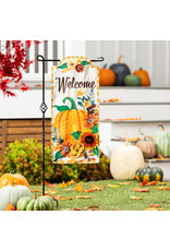 Evergreen Enterprises Fall Floral Pumpkin Everlasting Impressions Textile Décor