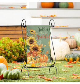 Evergreen Enterprises Grateful Gatherings Suede Garden Flag