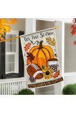 Evergreen Enterprises Tis' The Season Fall Applique House Flag