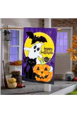 Evergreen Enterprises Halloween Friends Applique House Flag