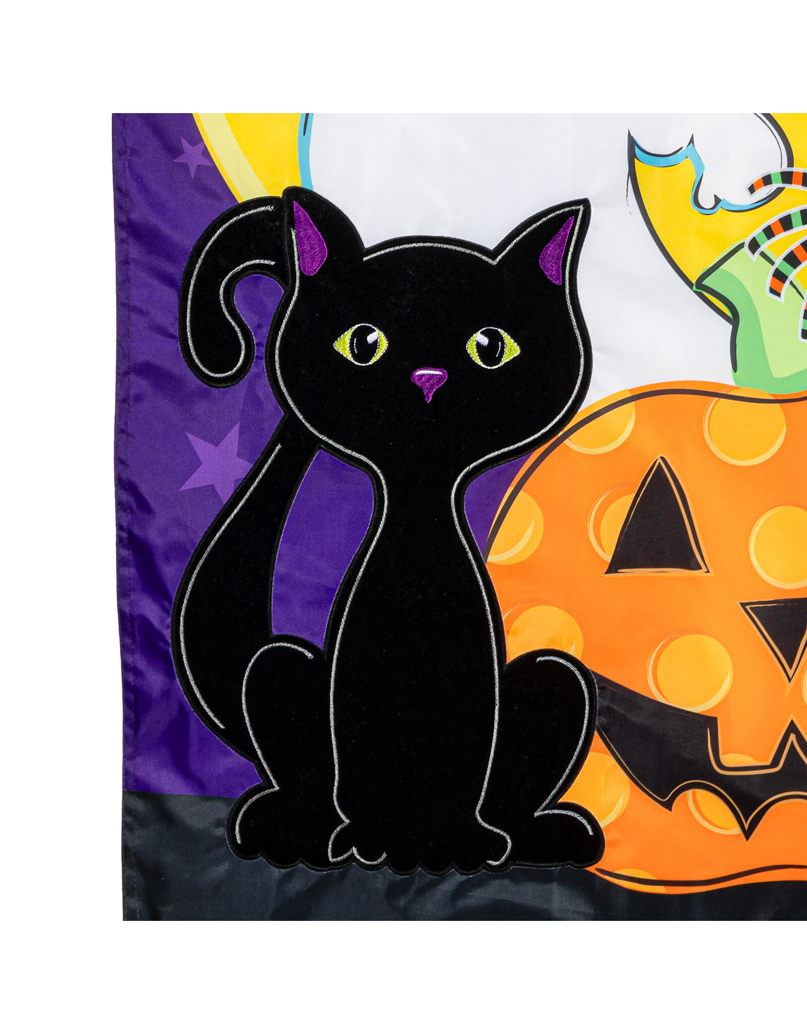 Evergreen Enterprises Halloween Friends Applique House Flag