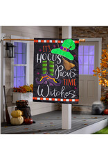 Evergreen Enterprises Hocus Pocus Time Applique House Flag