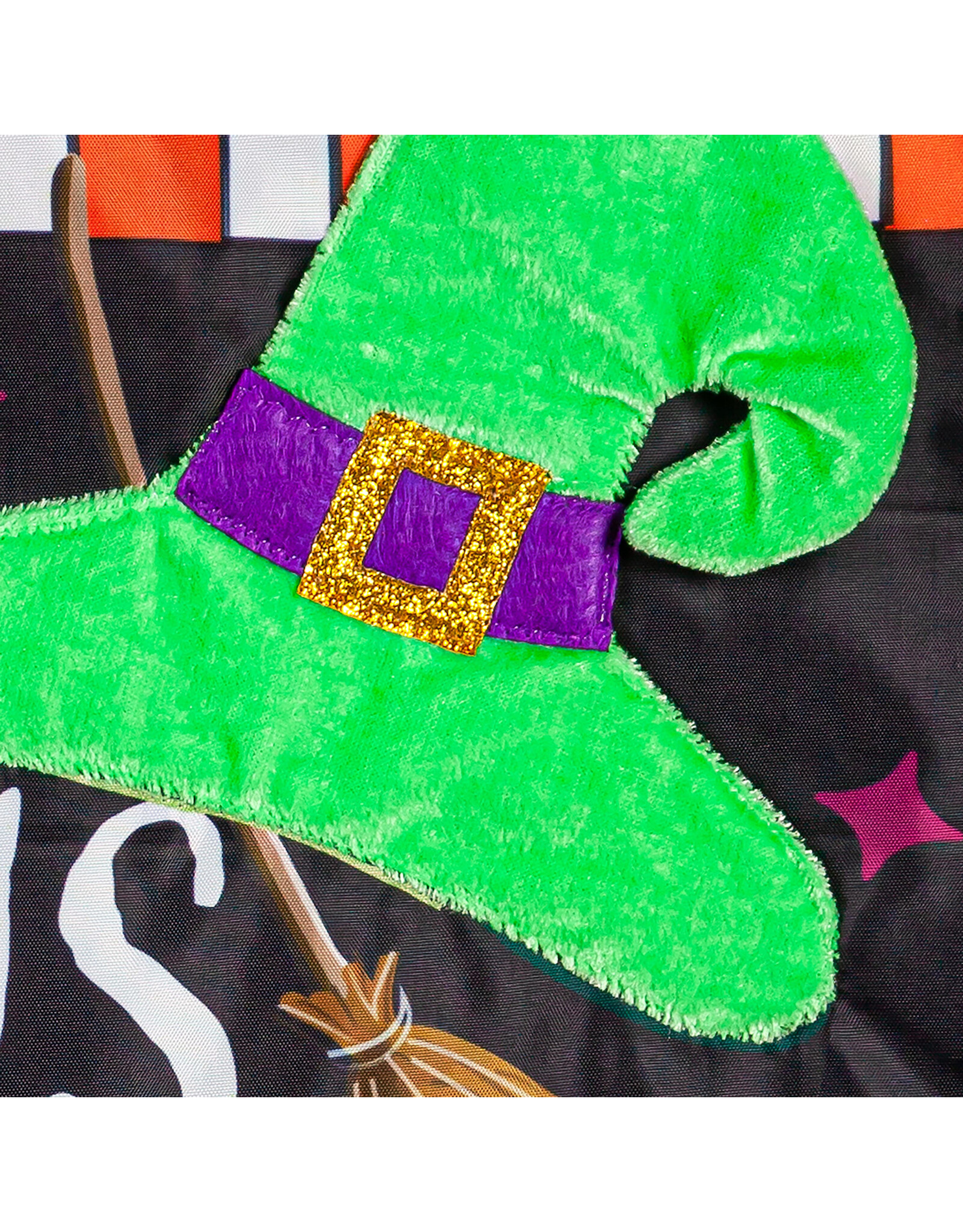 Evergreen Enterprises Hocus Pocus Time Applique House Flag