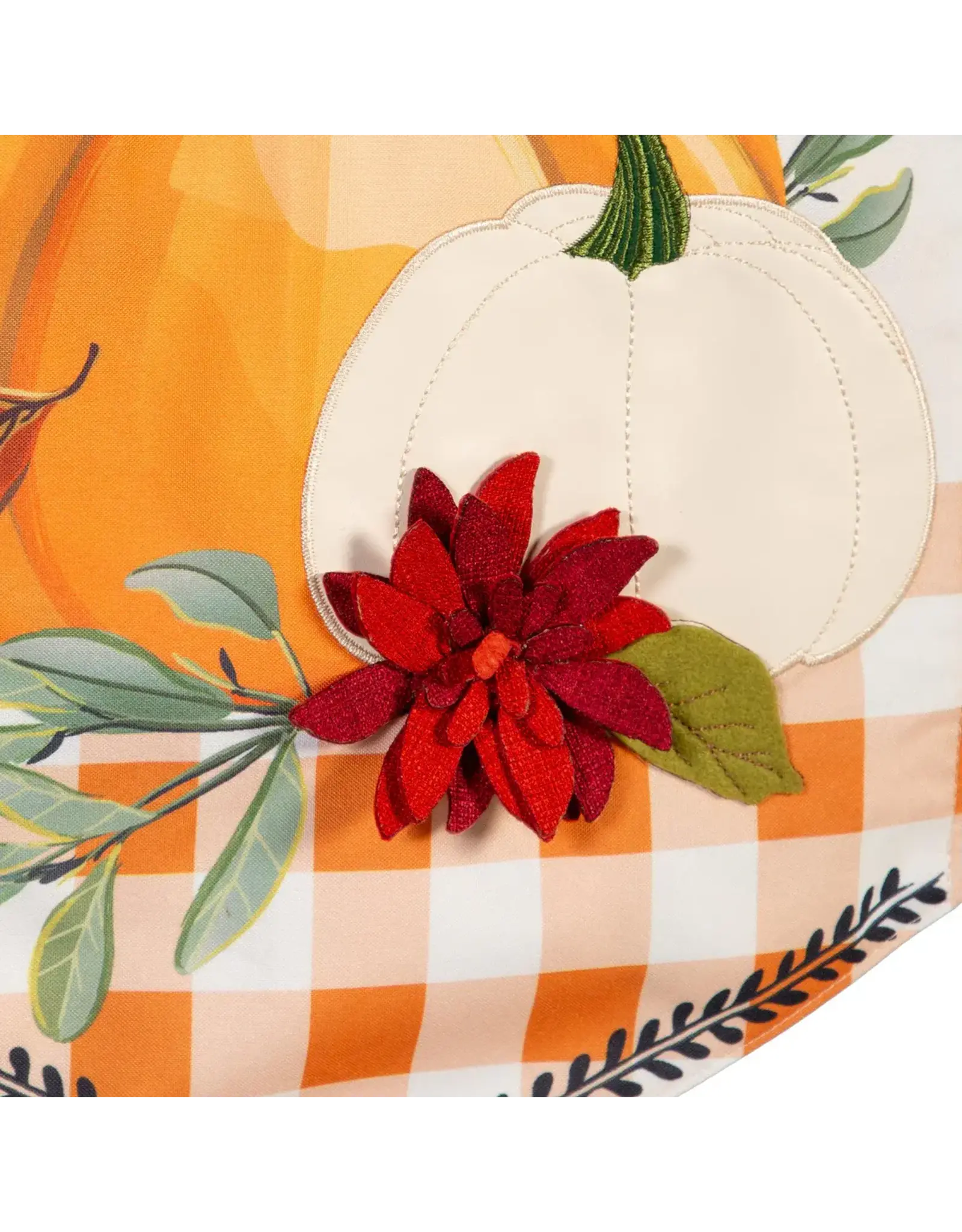 Evergreen Enterprises Give Thanks Pumpkins Everlasting Impression Textile Décor