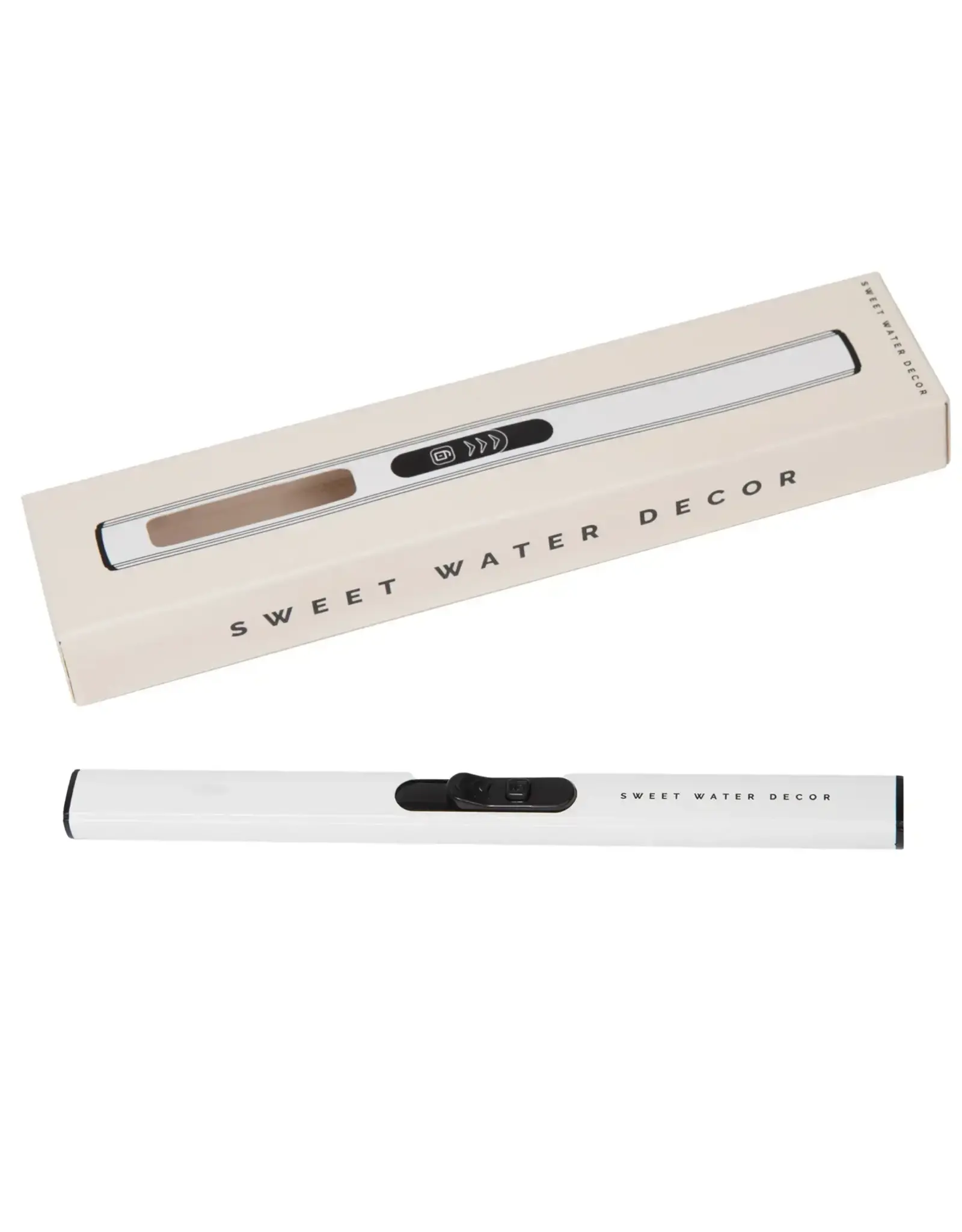 Sweet Water Decor White Rechargeable Electric Lighter
