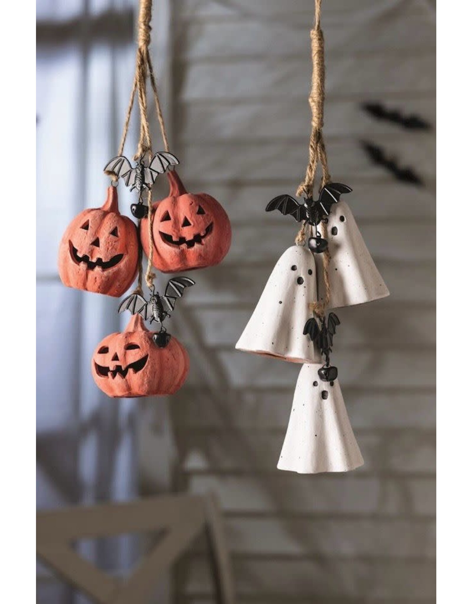 Mud Pie Ghost Halloween Wind Chime