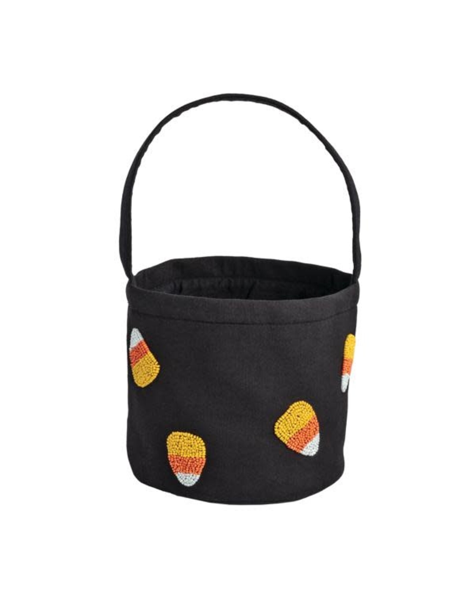 Mud Pie Candy Corn Beaded Halloween Bucket