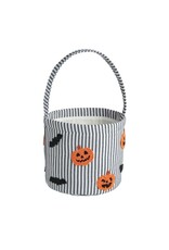 Mud Pie Jack-O-Lantern Beaded Halloween Bucket