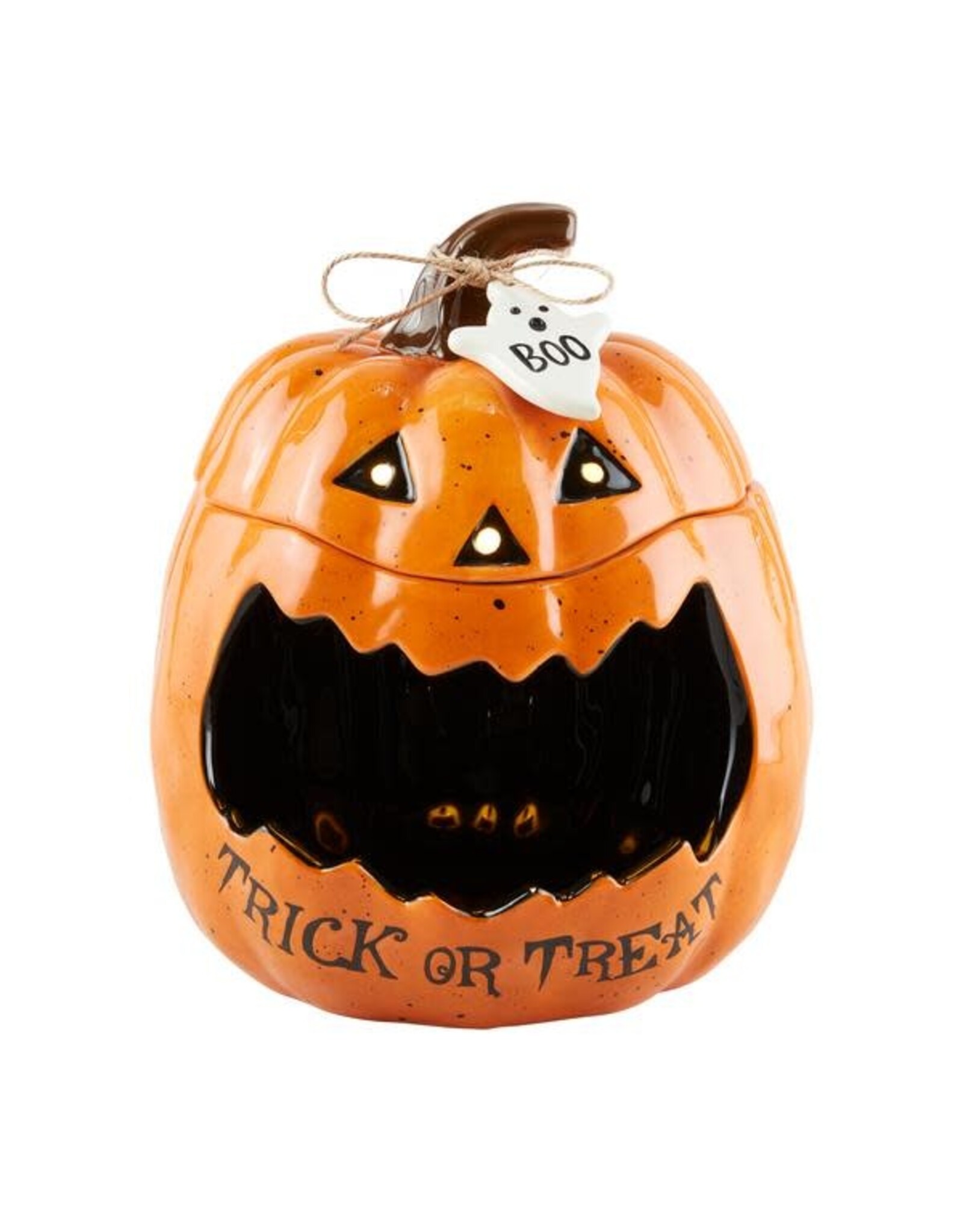 Mud Pie Trick Or Treat Jack-O-Lantern Container