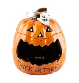 Mud Pie Trick Or Treat Jack-O-Lantern Container