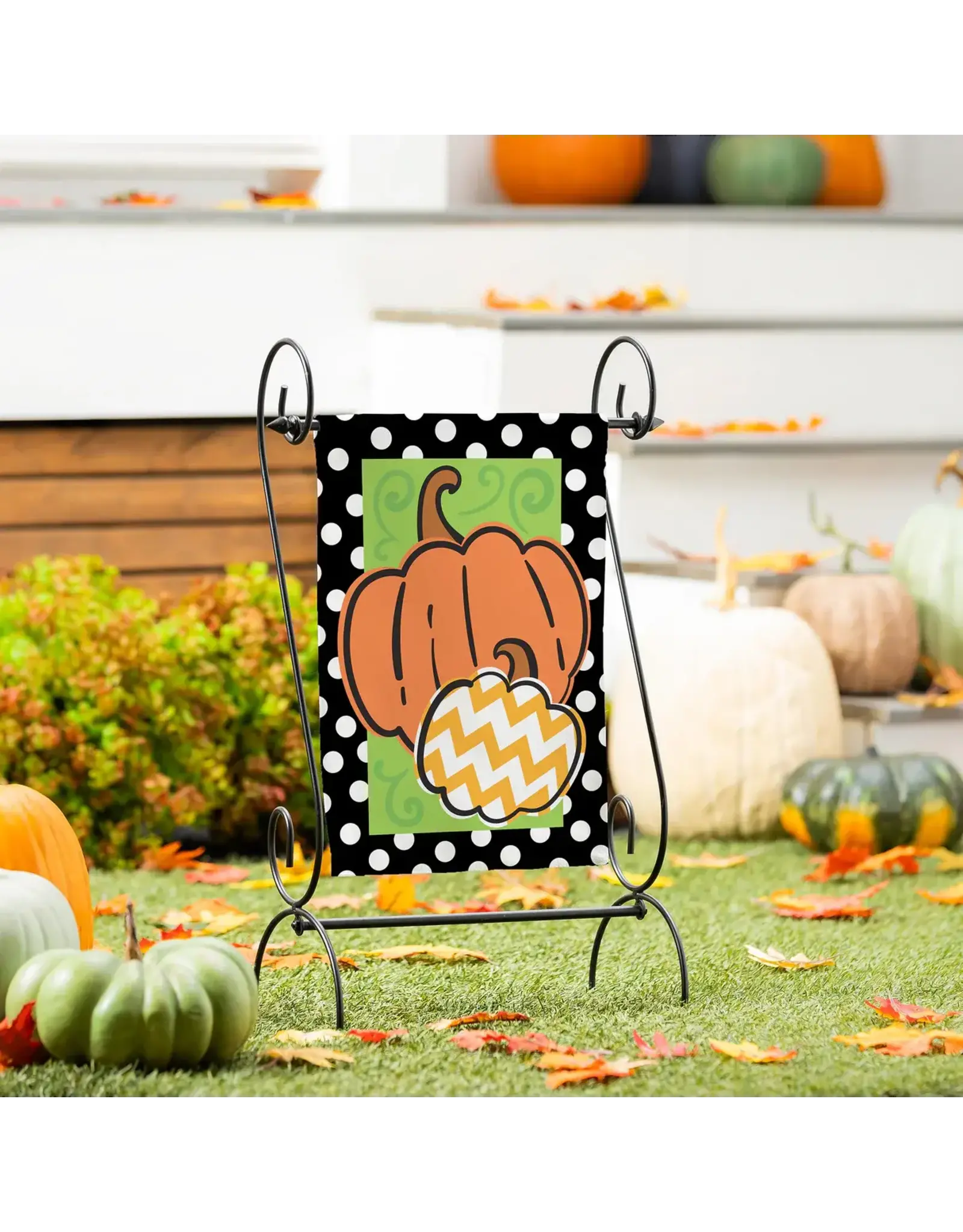 Evergreen Enterprises Sassy Pumpkins Burlap Garden Flag