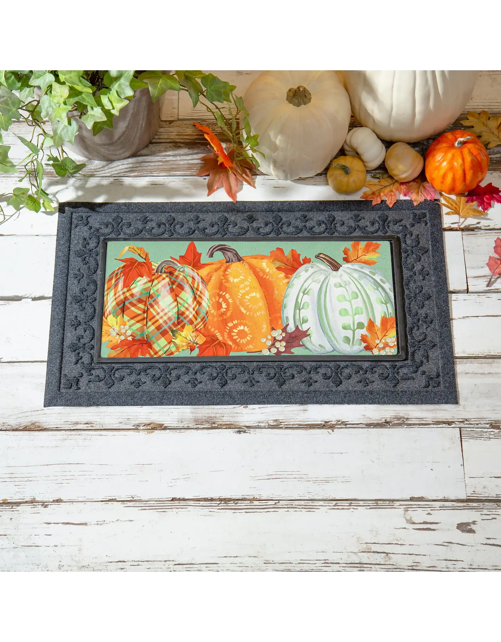 Evergreen Enterprises Painted Fall Pumpkins Sassafras Switch Mat
