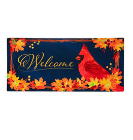 Evergreen Enterprises Fall Cardinal Wreath Sassafras Switch Mat