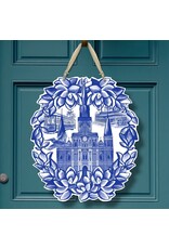 Art By Allie NOLA Toile Door Hanger