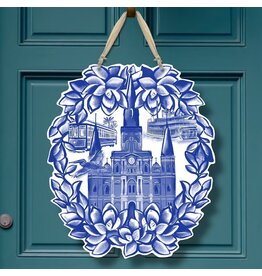 Art By Allie NOLA Toile Door Hanger
