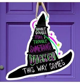Art By Allie WICKED Witch Hat Door Hanger
