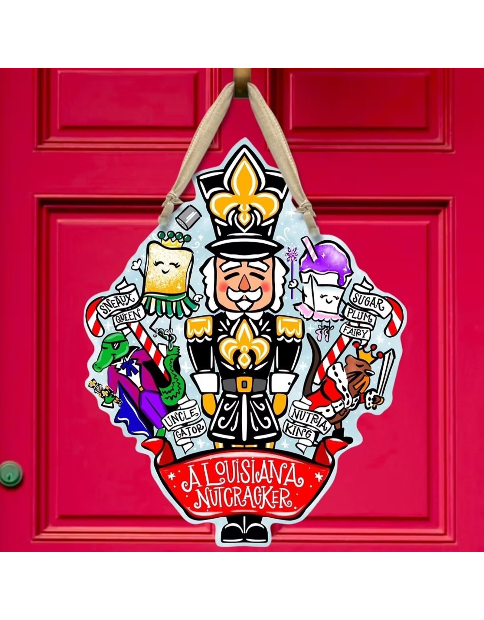 Art By Allie Louisiana Nutcracker Door Hanger