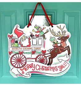 Art By Allie Rudolph Chewing Candy Door Hanger