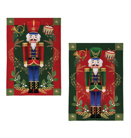 Evergreen Enterprises Joyful Traditions Double Sided Burlap House Flag