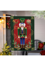 Evergreen Enterprises Joyful Traditions Double Sided Burlap House Flag