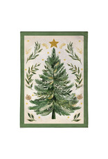 Evergreen Enterprises Christmas Tree With Acorn Burlap Garden Flag