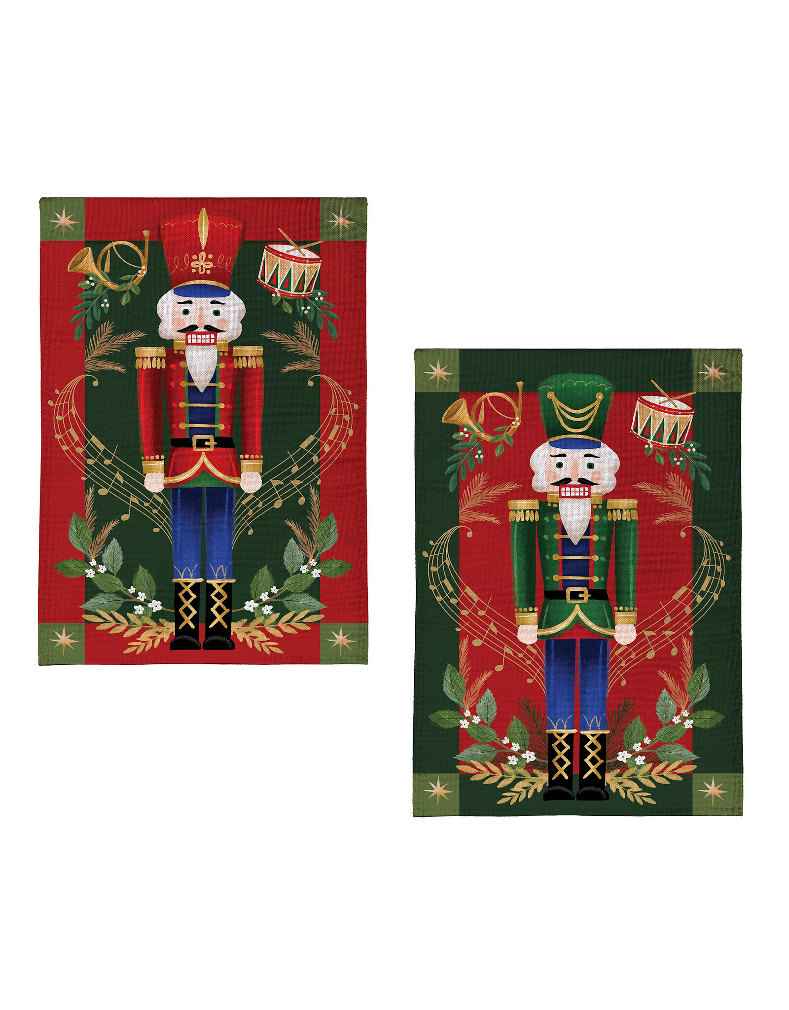 Evergreen Enterprises Joyful Traditions Double Sided Burlap Garden Flag