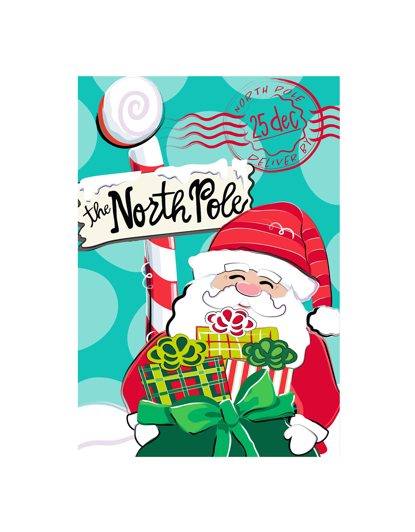 Evergreen Enterprises North Pole Welcome Burlap Garden Flag