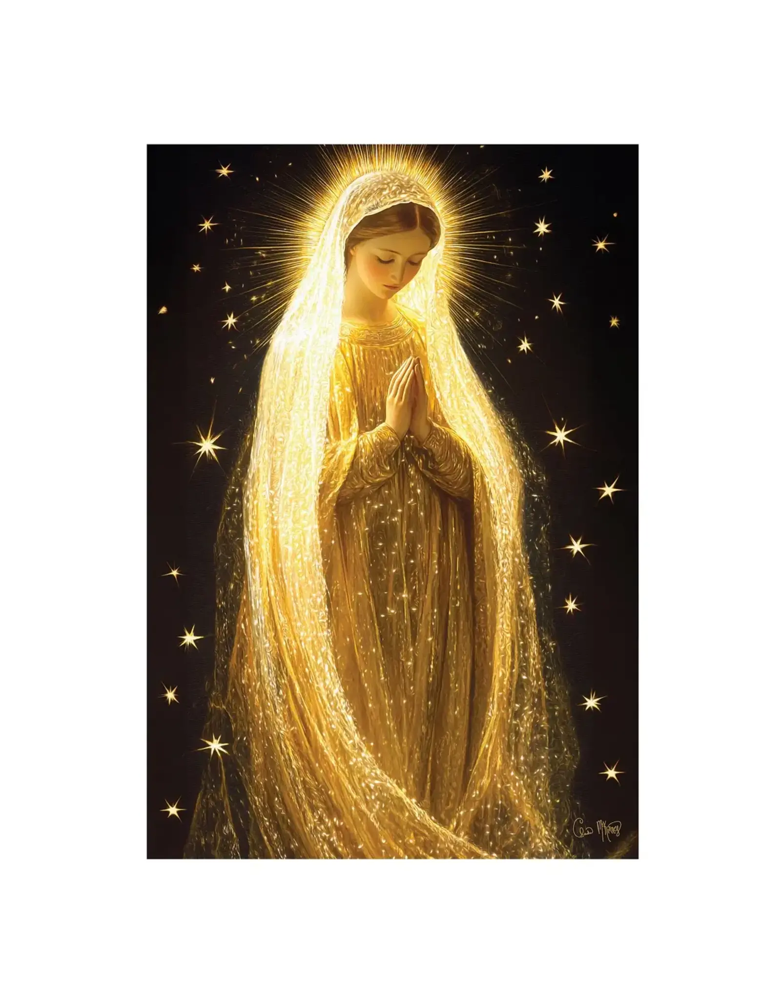 Evergreen Enterprises Radiant Mary Lustre Garden Flag