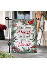 Evergreen Enterprises Wondering Heart Applique Garden Flag