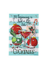 Evergreen Enterprises Christmas Cocktail Applique Garden Flag