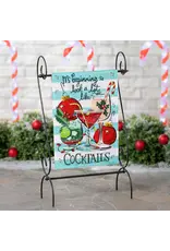 Evergreen Enterprises Christmas Cocktail Applique Garden Flag