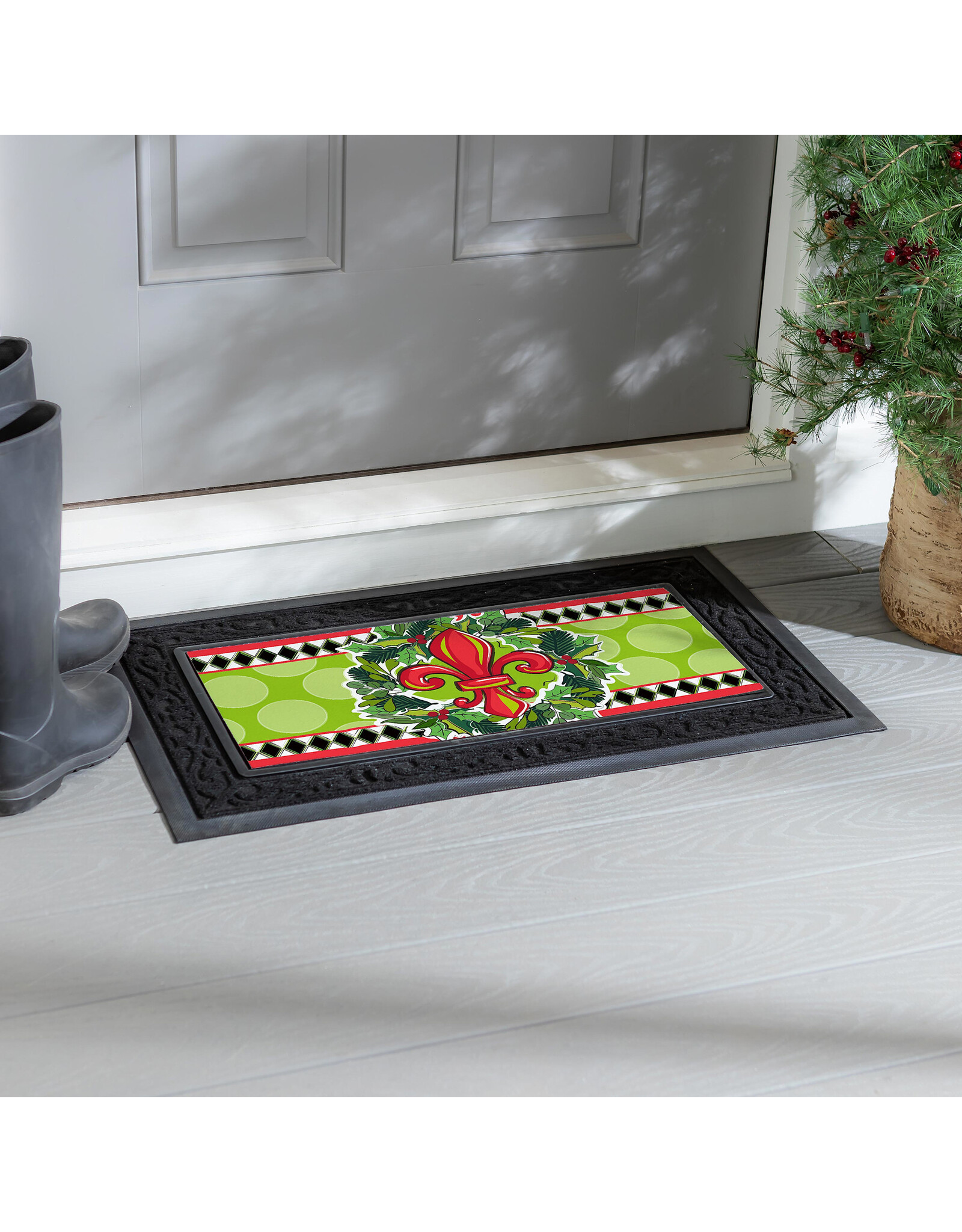 Evergreen Enterprises Holiday Fleur De Lis Sassafras Switch Mat