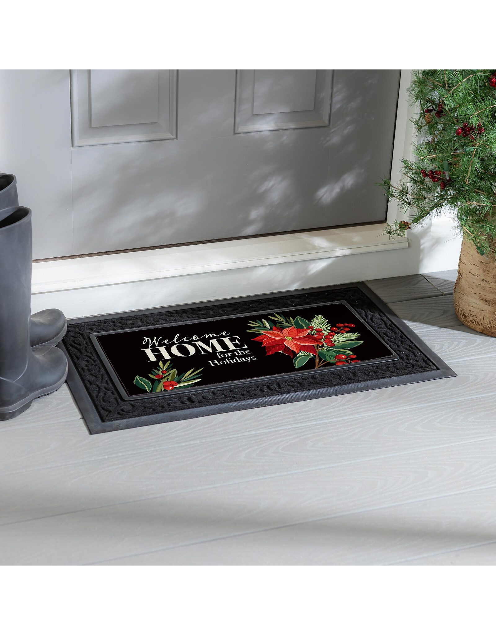 Evergreen Enterprises Welcome Home For The Holidays Sassafras Switch Mat