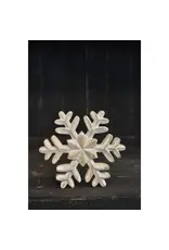 Wholesale Home Decor/Faire Whitewashed Wooden Snowflake 5x5in