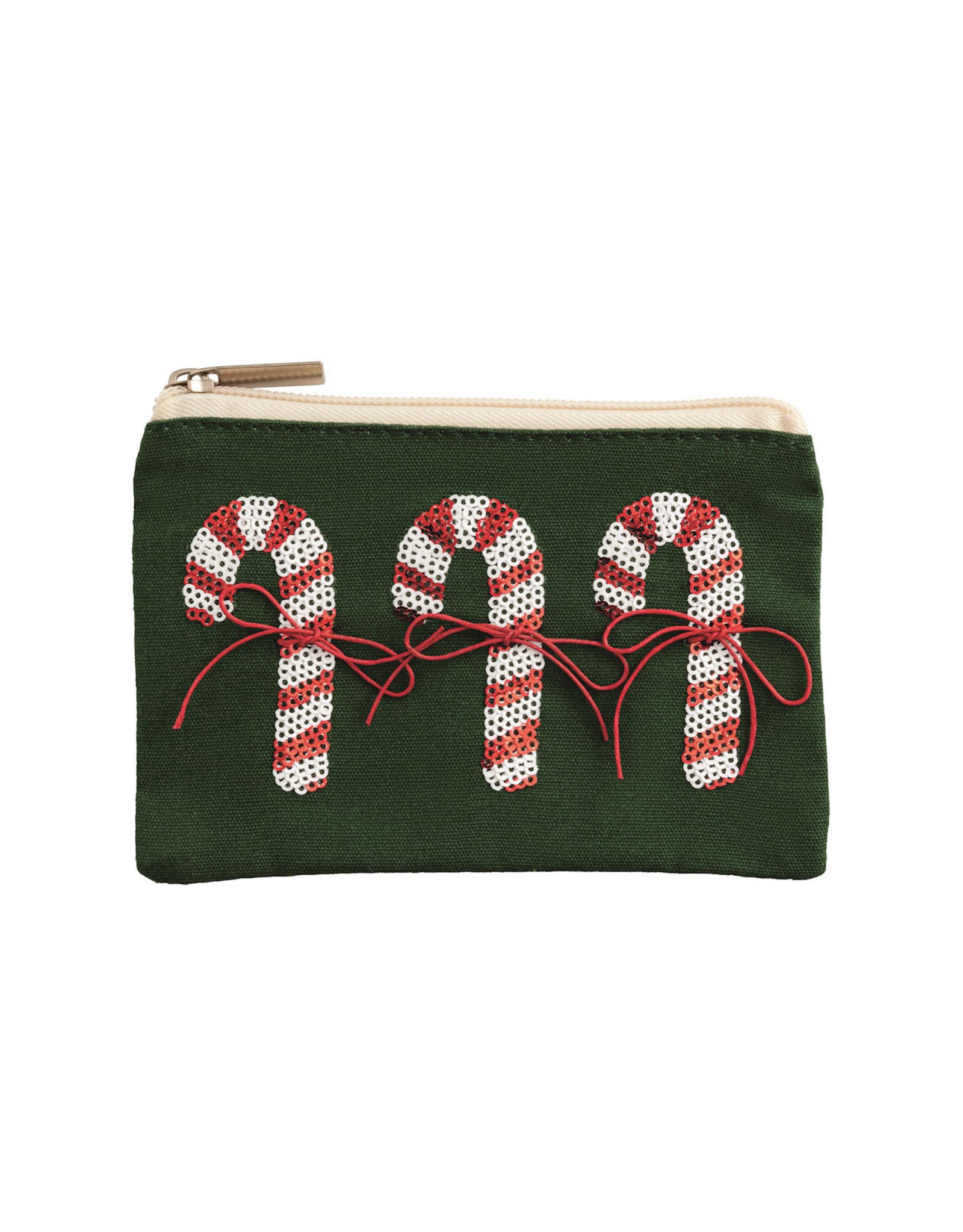 Mud Pie Christmas Sequin Zip Pouches