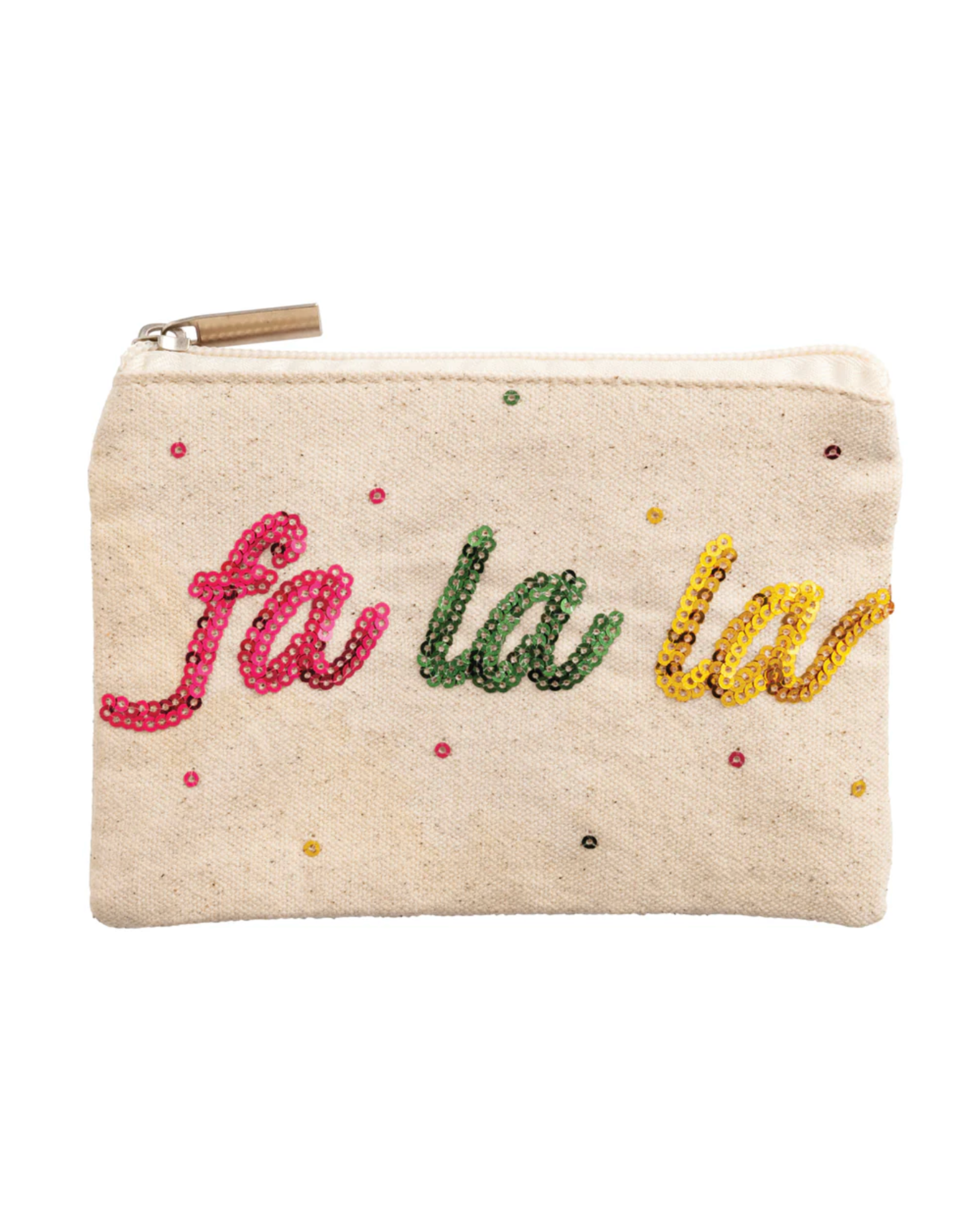Mud Pie Christmas Sequin Zip Pouches