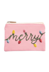 Mud Pie Christmas Sequin Zip Pouches