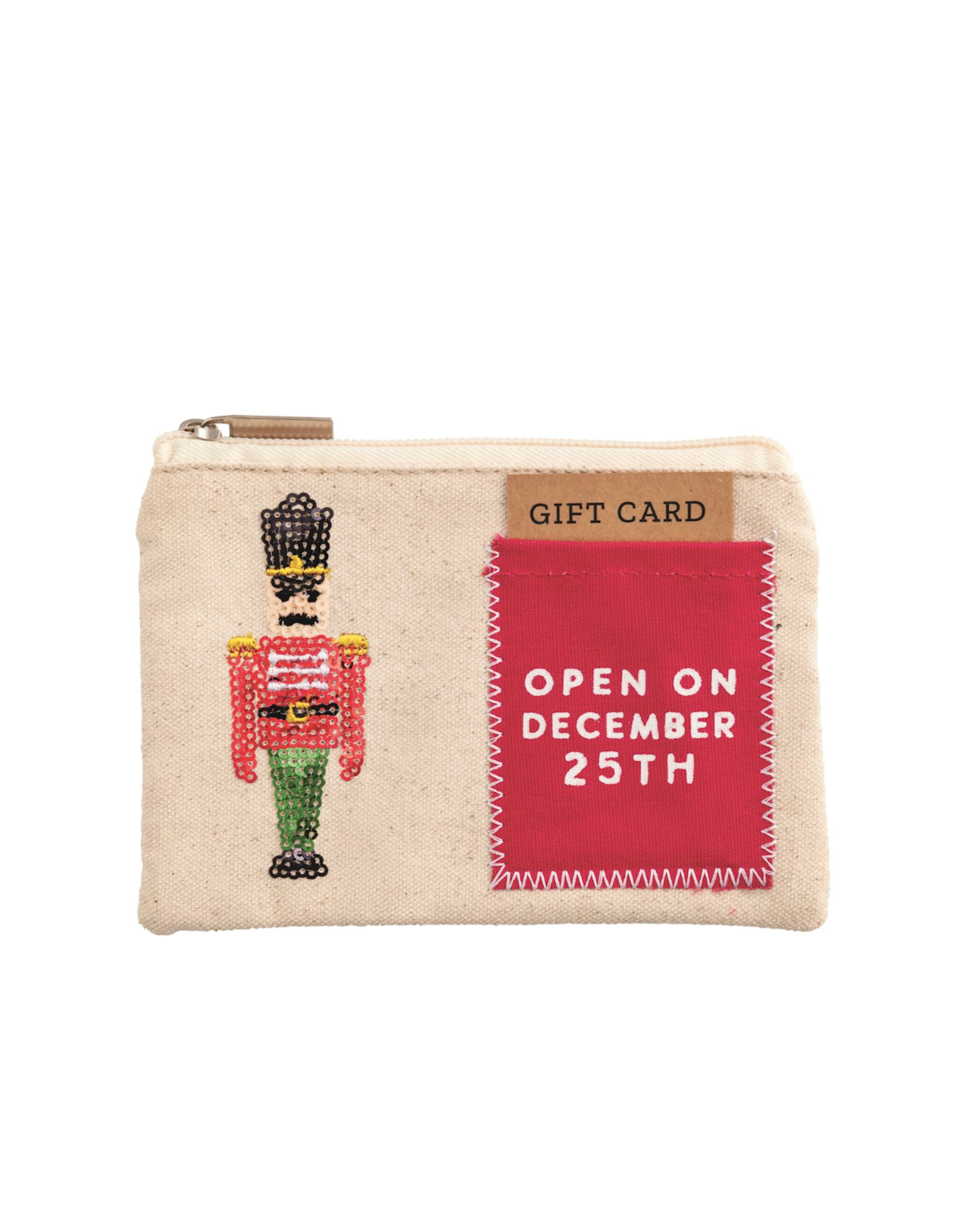 Mud Pie Christmas Sequin Zip Pouches