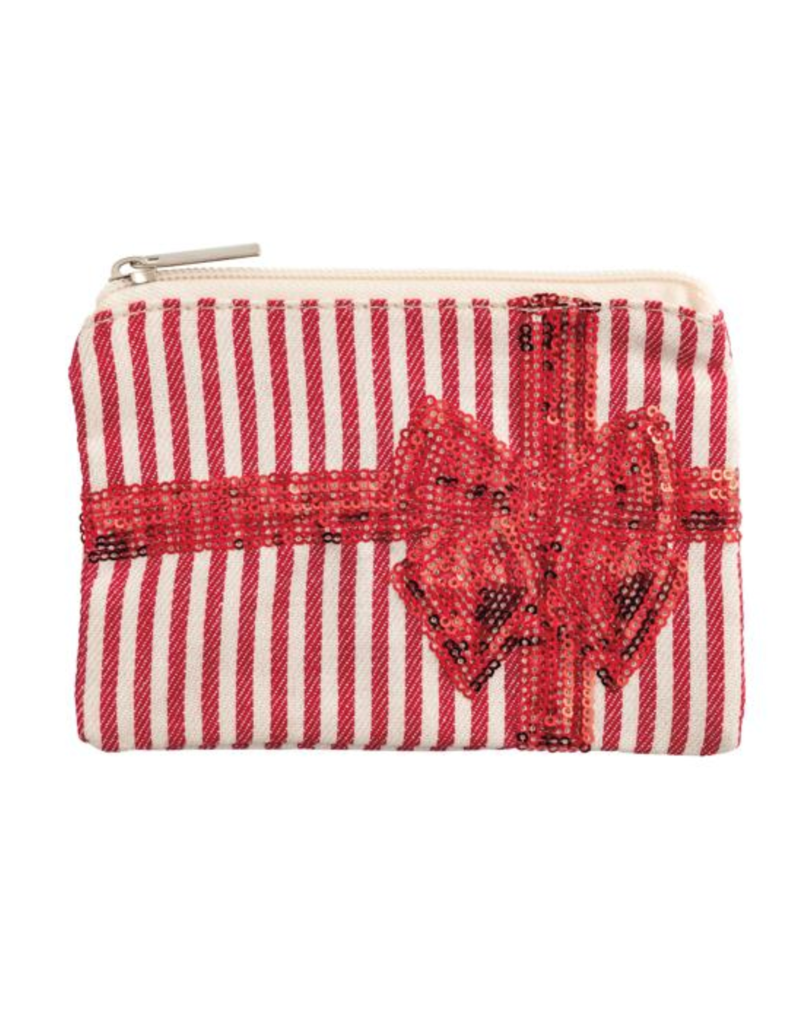 Mud Pie Christmas Sequin Zip Pouches