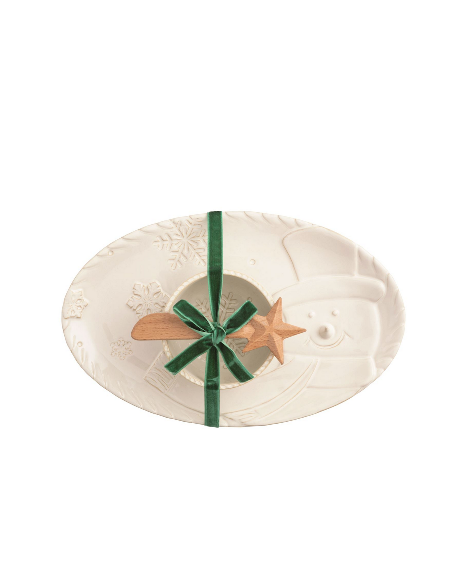Mud Pie Snowman Tray & Dip Set