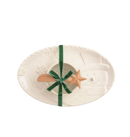 Mud Pie Snowman Tray & Dip Set